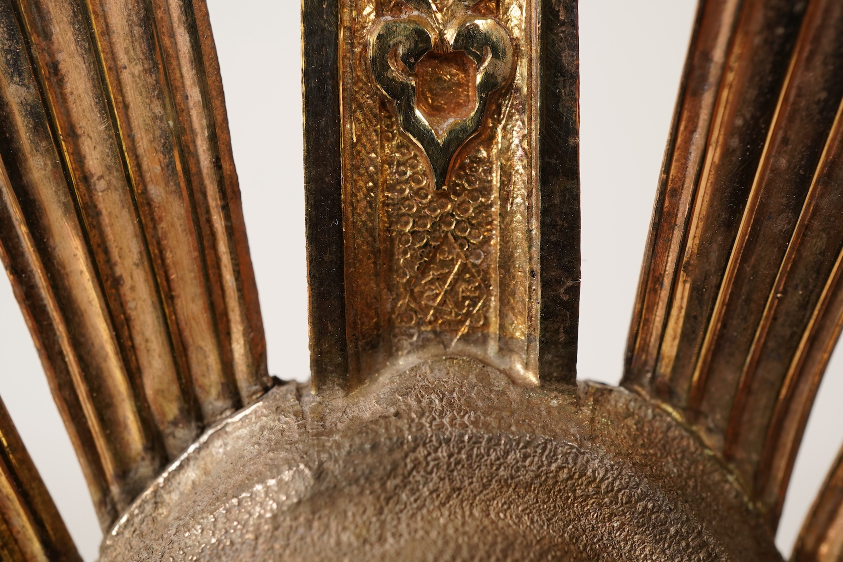 A mid 19th century French 950 standard parcel gilt silver Monstrance, by Placide Poussielgue-Rusand of Paris (1847-1891)